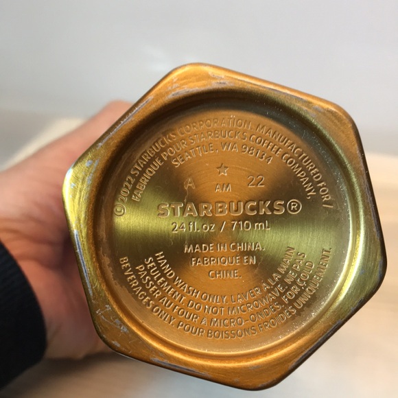 Starbucks Ombre Blue Berry Pink Yellow Gold  Stainless Tumbler - Picture 3 of 4